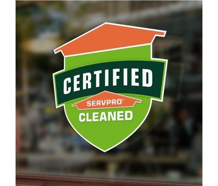 A Certified: SERVPRO Cleaned badge 